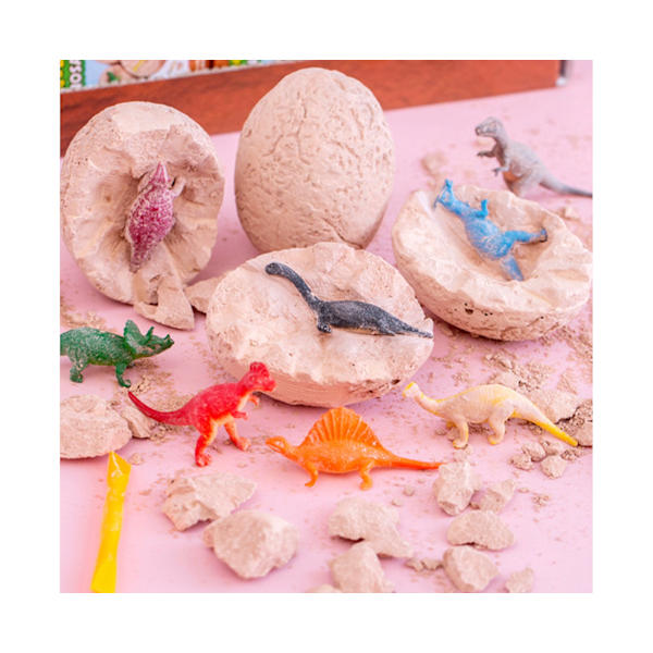 Dinosaurieägg Gräv Kit Utsökt Levande Utseende Arkeologisk Dino Ägg Utgrävning Kit för Barn