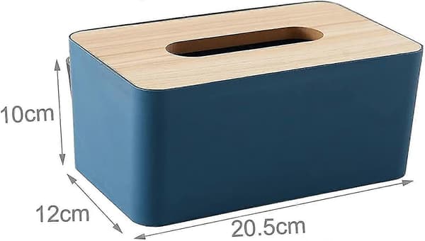 Bambufiber Tissue Box, Rektangulär Tissue Box Badrumservetter Dispenser Våtservetter Box För Badrum, Sovrum Eller Kontor