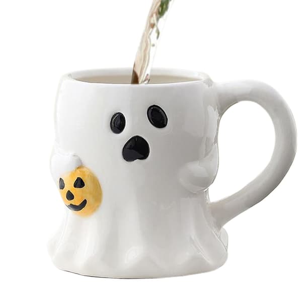 Spökmugg 400ml Keramisk Halloweenkopp, Alternativ B