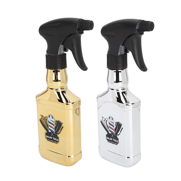2 st tomma sprayflaskor 500 ml justerbar spray fin dimma hårspray för frisörsalong frisör