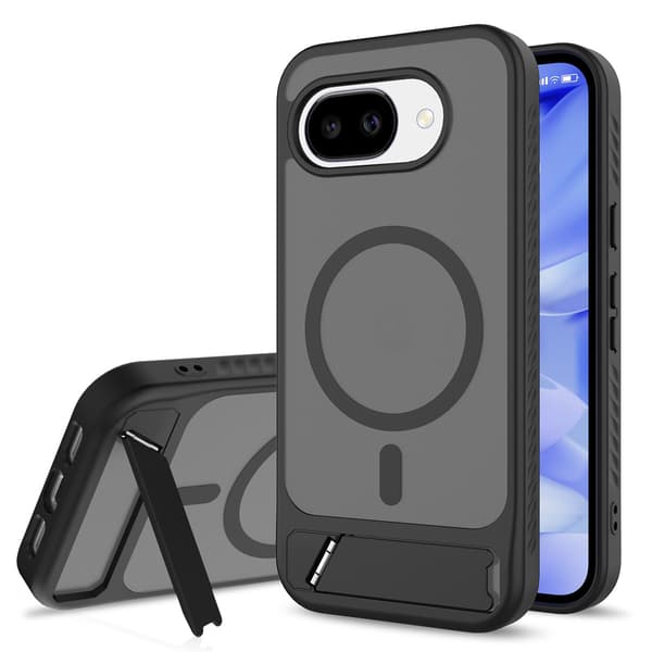 Magnetisk Stand Telefoncover Kompatibel Med Google Pixel 9, Google Pixel 10 Pro XL og Google Pixel 10A-Dugt Rose Red For Pixel 10A