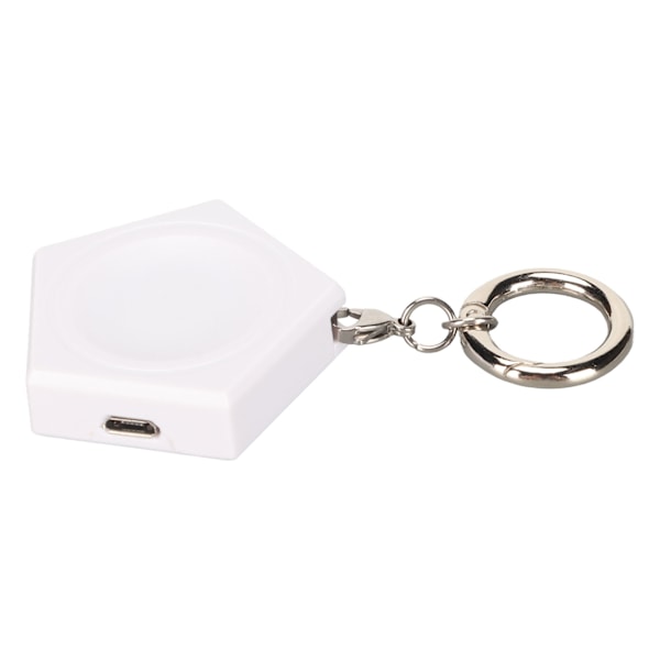 Magnetisk nyckelring Trådlös Laddare Typ C Micro USB Bärbar Trådlös laddare Bas för Huawei Watch GT 2 Pro Smart Watch Vit