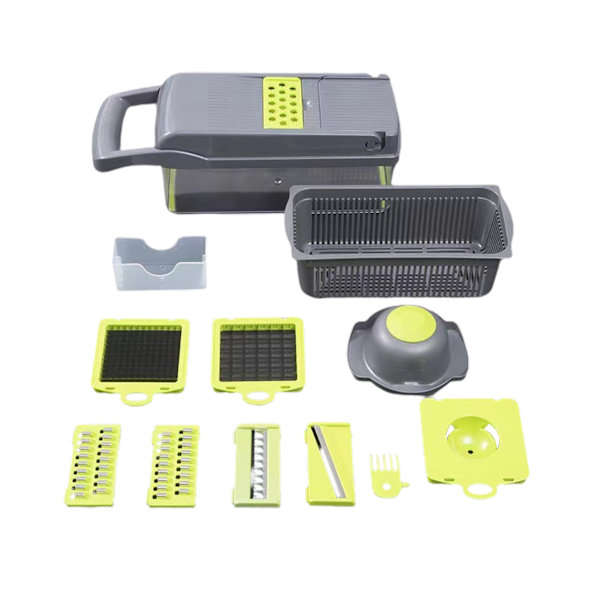 1 Set Bekväm Veggie Chopper High Hardness Bailer - Grå