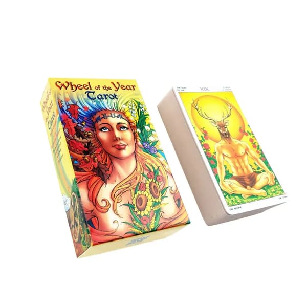 Årets Hjul Tarotkort Spel 78 Kort Spådom Öde Spel För Vänner Fest Brädspel Tarotspel
