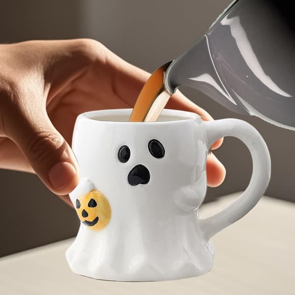 Spökmugg 400ml Keramisk Halloweenkopp, Alternativ B