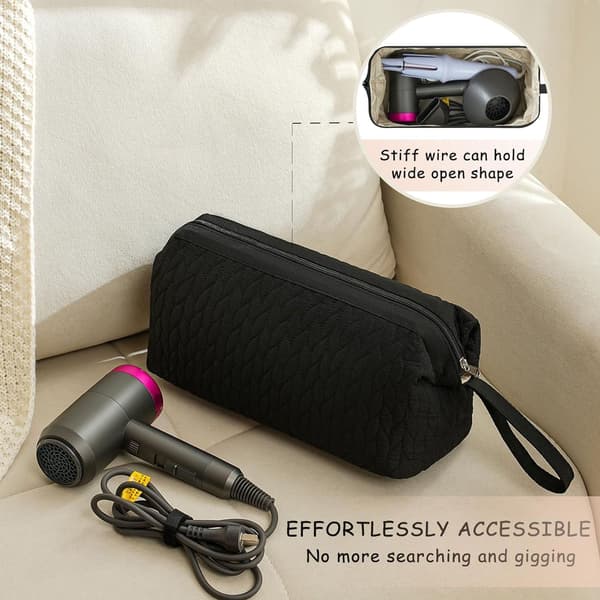 Hårføner Krølltang Reise Organizer Bag Black