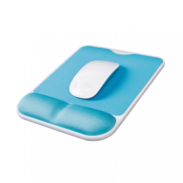 Ergonomisk musmatta med handledsstöd, handskydd, långsam återhämtning, gamingmusmatta, Papan Engineering musmatta (vit)