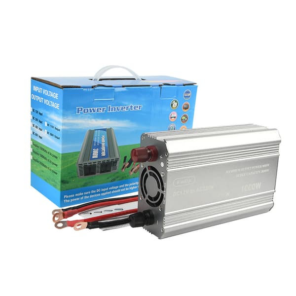 1000W modifisert sinusbølge strømomformer, 12V til 220V strømomformer med EU-uttak 220V KDP-1000W