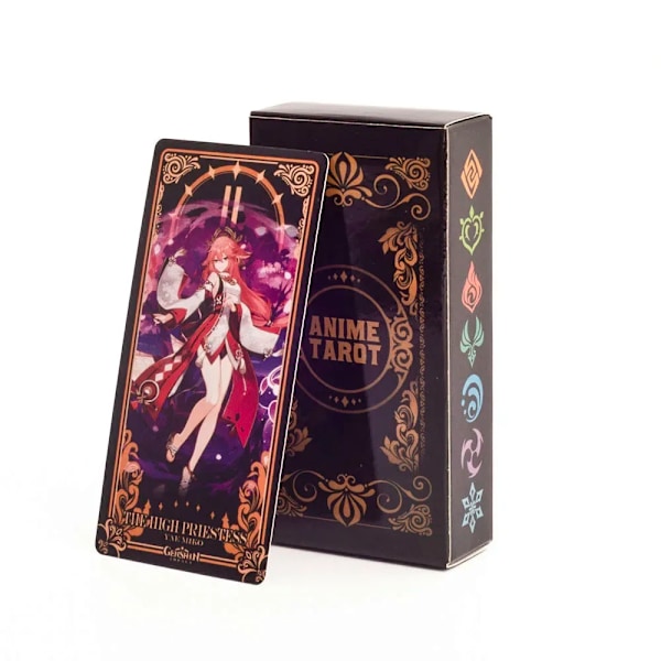 Genshin Impact Tarot -korttipakka ennustamiseen, Yae Miko Kamisato Ayaka Xiao -korttipakka lautapelikorttien keräilyyn laatikon kanssa
