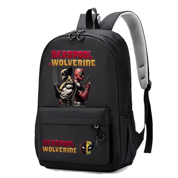 Deadpool & Wolverine Ryggsekk for Barn og Studenter Black-2406 40*27*12cm
