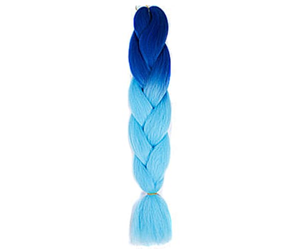 Gradient Color Peruk Dammode flätad hårförlängning för Club-18#