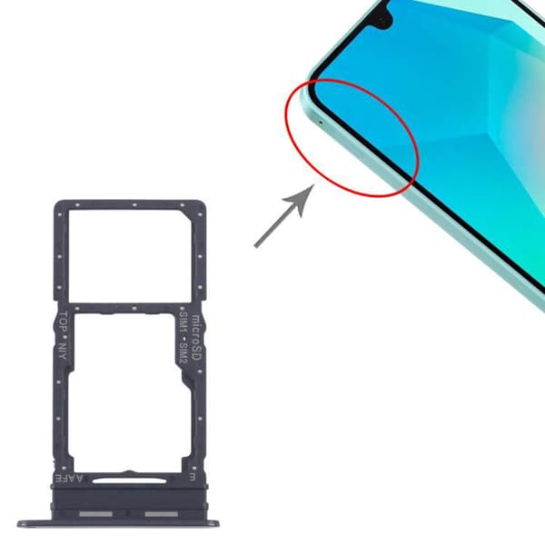 SIM- och Micro SD-kortfack kompatibelt med Samsung Galaxy A16 SM-A165F Dual SIM-Dugt Green