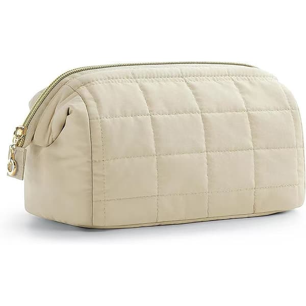 Quilted Cloud Makeuptaske til Opbevaring af Rejsetoiletartikler Black