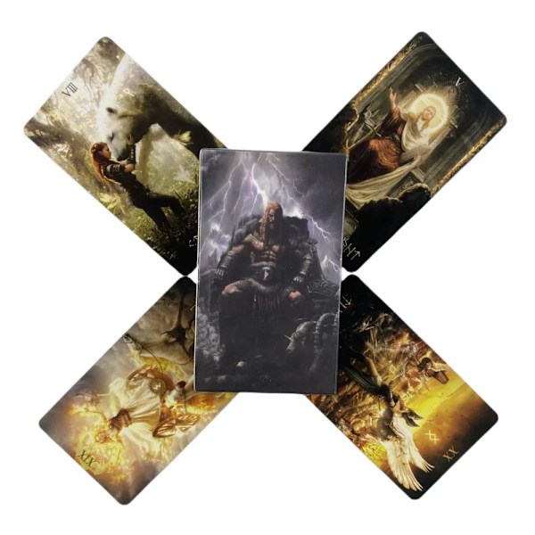 Runet Tarot Kort Sæt 78 stk. Tarot Kort Skæbne Visioner Spådom Centennial Wisdom Edition Oracke Spillebræt Dæk Spil Legetøj
