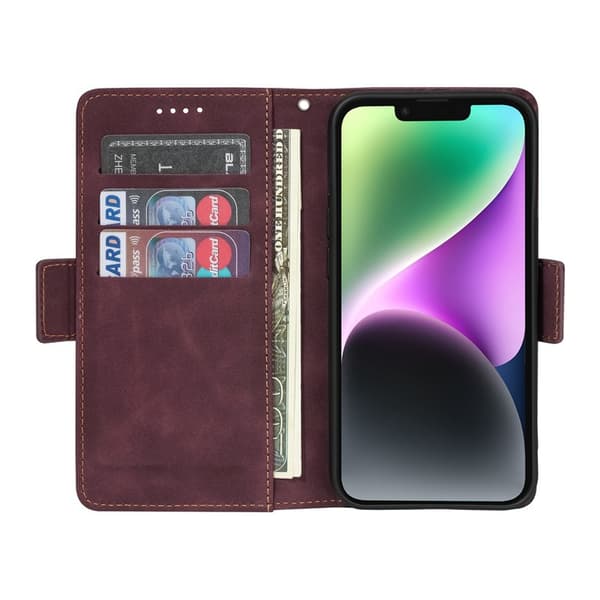 Folio-deksel kompatibelt med Samsung S25 Ultra, Google Pixel 8 og Xiaomi 13-Dugt Black For iPhone 11