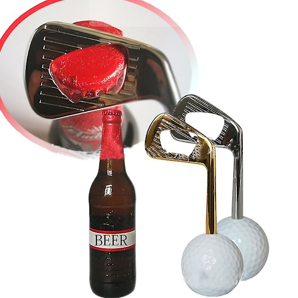 Golfklubba Flasköppnare, golfare Ölpresent Nyhet