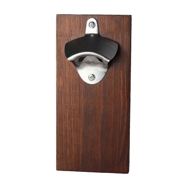 1 kpl Vintage Seinäpullonavaaja Seinään Asennettava Olutpullonavaaja Magneettisella Massiivipuisella Levyllä Baari Juominen Keittiötarvikkeet Väri Vihreä