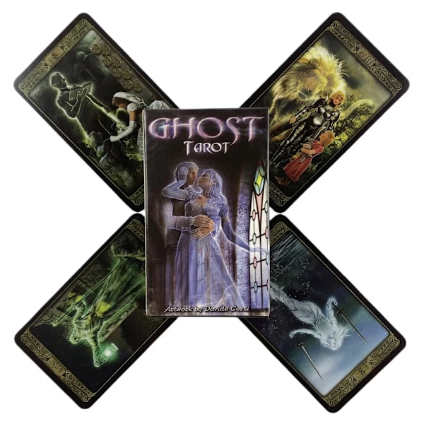 The Ghost Tarot -kortit 78 kpl korttia Oracle Englanninkielinen Visions Divination Edition Lautapelipelit