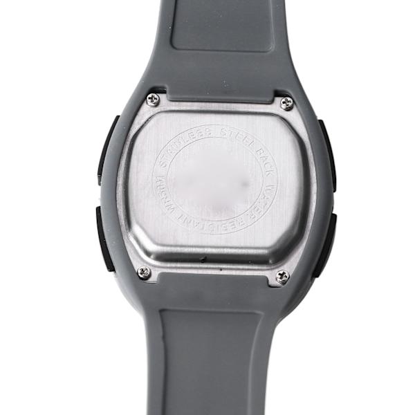 Män Sport Vattentät Watch Multifunktionell stoppur Kalender Alarm LED Digital Watch för Utomhusgrå