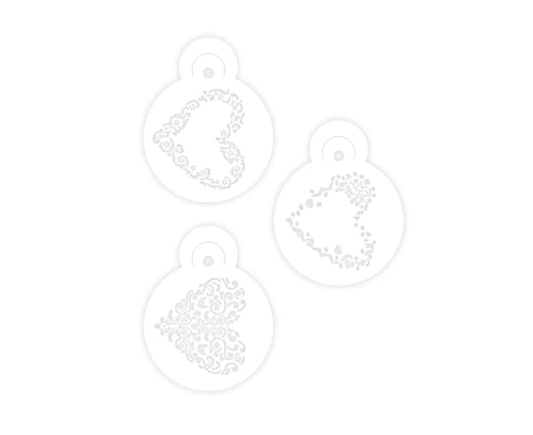 3st Bekväm kaffestencil bärbar härlig blomma