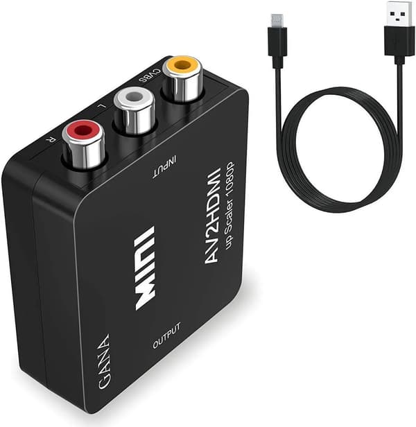 Mini RCA Kompositt CVBS AV til HDMI Video Lydkonverter 1080P