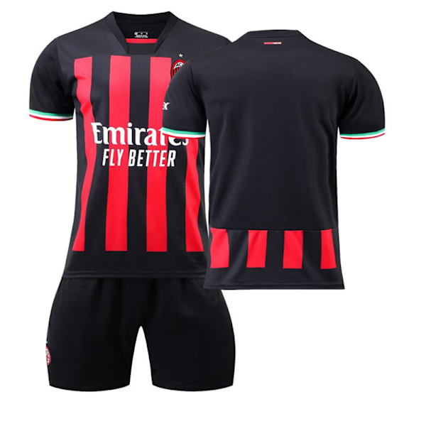 2223ACAC Milanin kotipelipaita jalkapallopuku setti 20(110-120cm)
