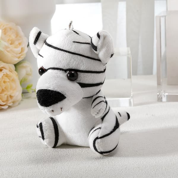 4-tums lejonplyschhänge för klomaskinsdisplay White 10cm / Tiger