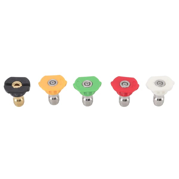 5PCS Högtryckstvättmunstycke Stort Fläktformat Högtryckstvättmunstycke Tips Skölj Jet Stream Munstycke Kit 055 1.449mm / 0.06in