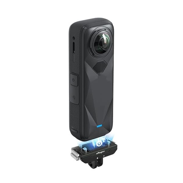 Hurtigudløser Metalbeslag til Insta360 X5/Ace Pro 2, Magnetisk, Sikker, Sort