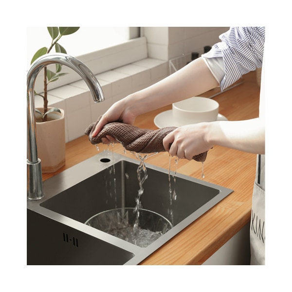 Användbar Dish Cleaning Pad Snabbtorkande Extra Tjock Köksraska - Kaffe