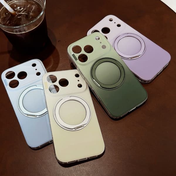 Magnetiskt stativfodral kompatibelt med iPhone 17 Pro och iPhone 16 Pro-Dugt Blue For iPhone 15 pro max