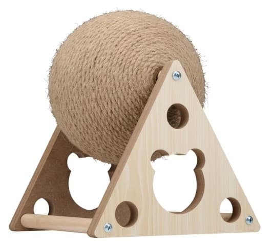 Kattklösboll, 25 x 19 x 19 cm, Sisal, Interaktiv Lek