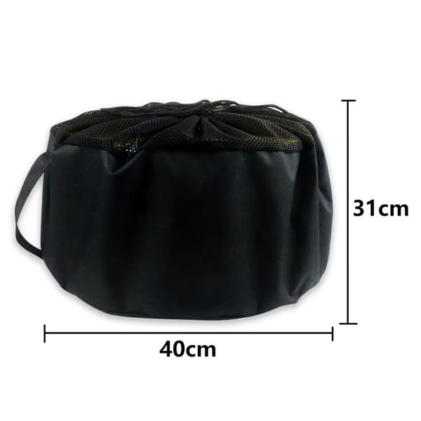 Husbilsslangförvaringsväskor, 3-delat vattenavvisande set med dragsko Black 40x31cm