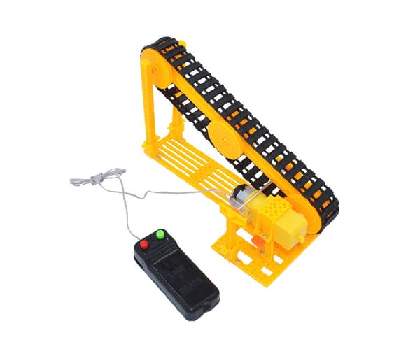 DIY Elektrisk Transportband Transportör Modell Montering Experiment Kits Utbildning Leksak