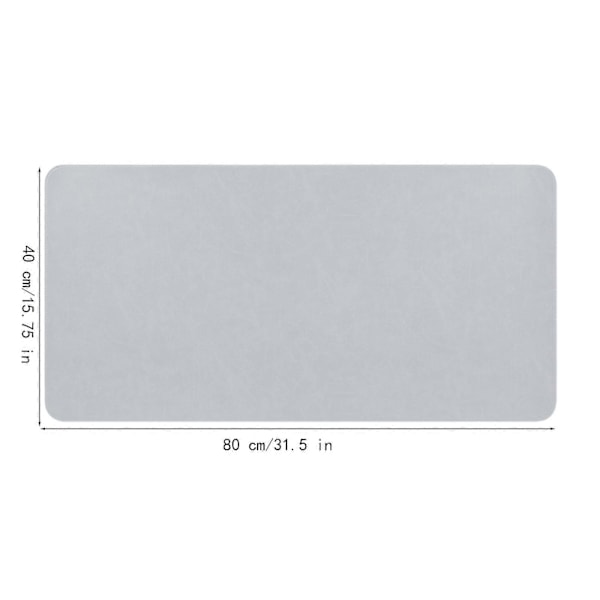 Stor Musematte Skrivebordsmatte Gaming Musematte Gray