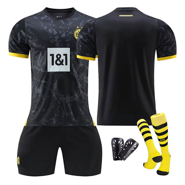 23-24 Dortmund bortaställ vuxen barn kortärmad fotbollströja - set - nr 11 Royce tröja nr 11 + strumpor + benskydd XL(180-185cm)