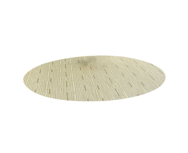 Bambu Texture Bordsunderlägg Oval form PVC Kök Matbordsmatta för restauranger-Beige unikt värde