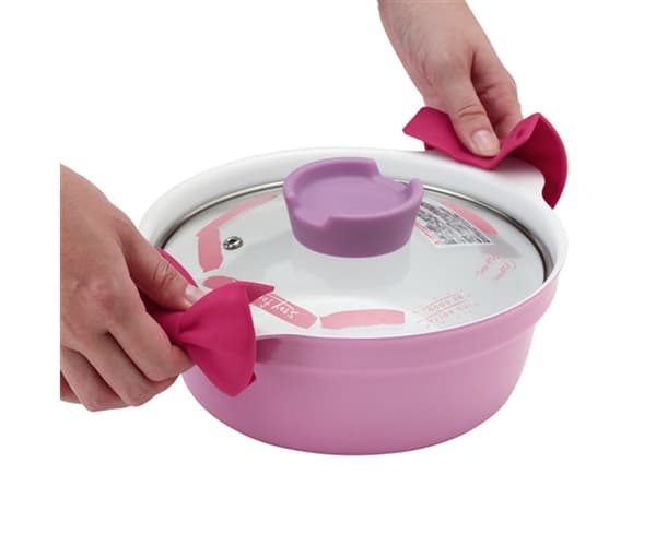 1 Par Bekväm Ugnsvante 4 Färger Anti-scald Bowknot - Röd