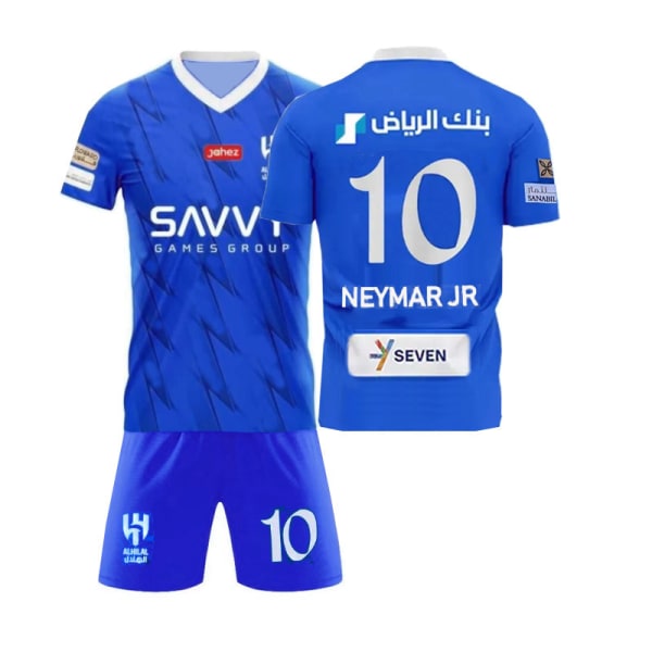 Ny säsong 2023-24 Riyadh Crescent Home No. 10 Neymar fotbollströja sportkläder XL