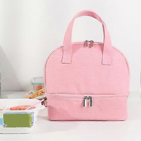 Läckagesäker Väska Kompakt Isolerad Bento Tote Lunchväska Hållbar Isolerad Lunchlådeväska grey