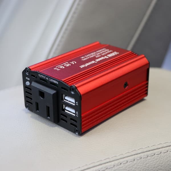 150W Bilstrømomformer 12V til 110V 220V med EU-stik Sort Red US Plug 110V