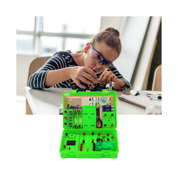 Krets Experimente Kit Basic Connect Wires ABS Student Elektricitet Lärande Verktyg för Vetenskap