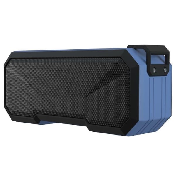 Ysilla Bärbar LED Bluetooth högtalare, Dual Subwoofer Trådlös Bluetooth 5.0 ljudhögtalare - Blå
