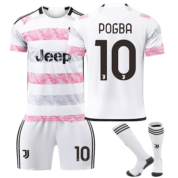 Juventus bortaställ 23-24, kortärmad fotbollströja för vuxna och barn - set - nr 22 Di Maria träningsdräkt - nr 10 + strumpor XL(180-185cm)