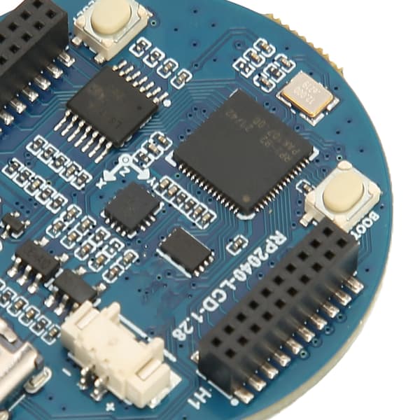 Waveshare RP2040 Microcontroller Udviklingskort Accelerometer Gyroskop Sensor Udviklingskort med 1.28 Tommer Cirkulær LCD-skærm