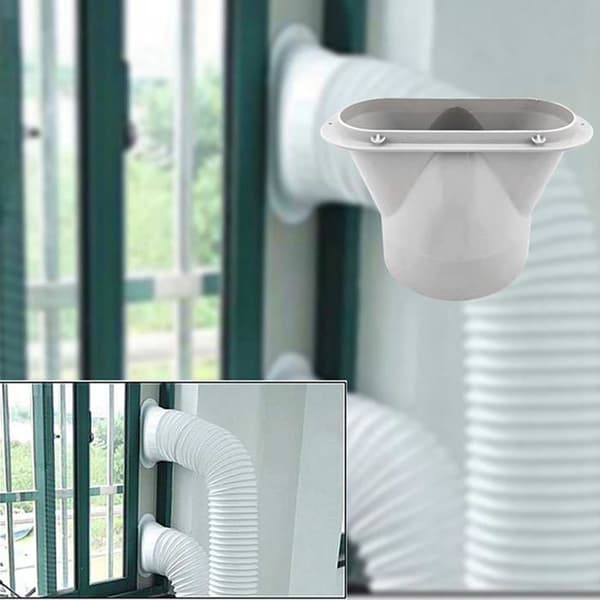 Bærbar Aircondition Udstødningsslangeadapter med Flad Grænseflade, 13 cm