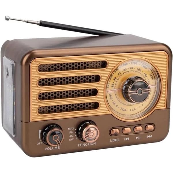 Bärbar Vintage Retro Bluetooth-högtalare, Trådlös Radio