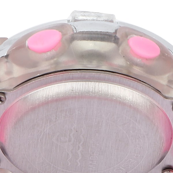 Elektronisk watch för barn Vattentät stoppur Noctilucence Dual Time Digital Watch Rosa