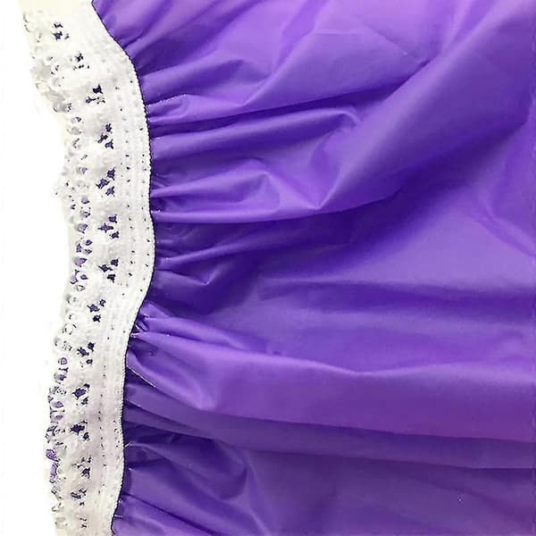 1 stk. Vanntett dusjhette for husholdningsbruk, badehette, elastisk dusjhette for hotell (lilla) Purple