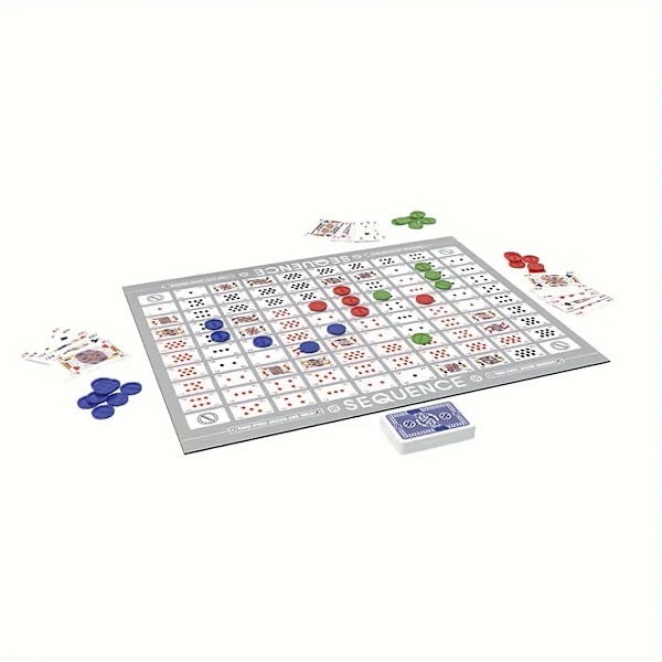 1 st Sequence Strategispel - Engagerande Vikbart Bräde, Spännande Kortspel, Perfekt för Familjemys & Festliga Tillställningar